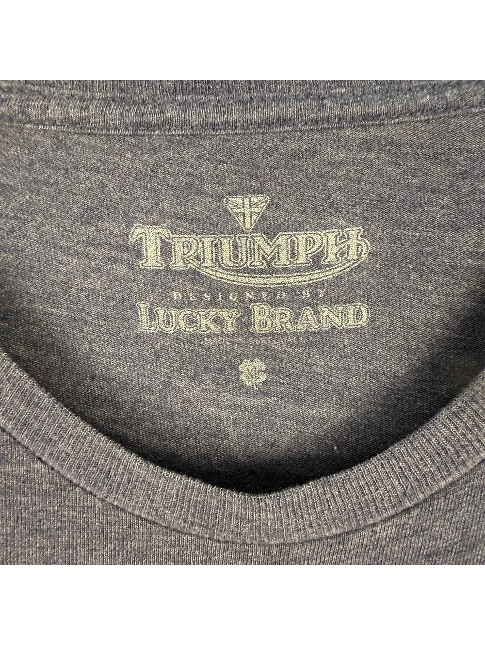 Triumph Speed Twin Motorcycle T Shirt Dark Blue Red Tiger Image Men Size XL 825